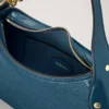 Small Hackney Shoulder Bag out of the Blue High Shine Leather