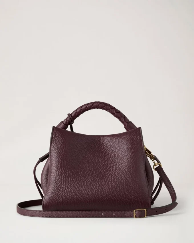 Small Iris Black Cherry Heavy Grain Women