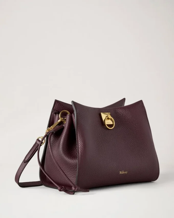 Small Iris Black Cherry Heavy Grain Women