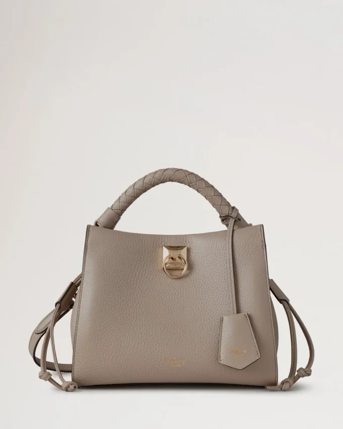 Small Iris Cashmere Taupe Heavy Grain Women