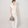 Small Iris Cashmere Taupe Heavy Grain Women