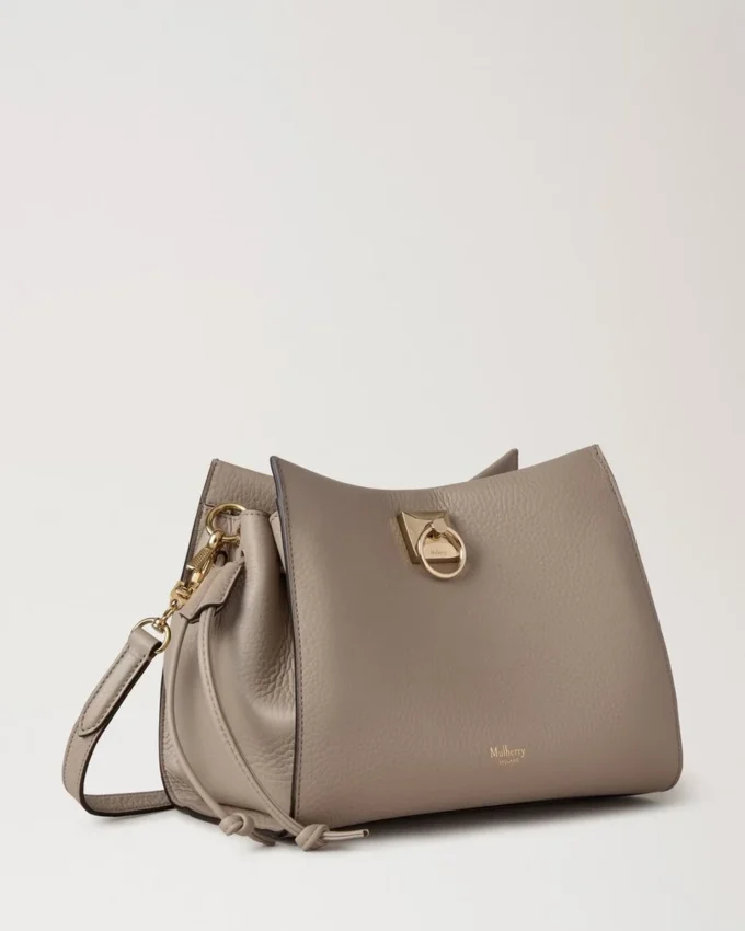 Small Iris Cashmere Taupe Heavy Grain Women