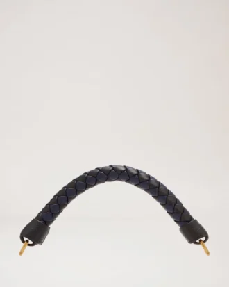 Small Iris Handle Midnight & Black Heavy Grain & Silky Calf
