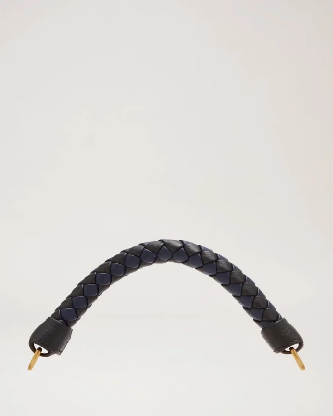 Small Iris Handle Midnight & Black Heavy Grain & Silky Calf