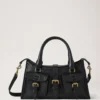 Small Roxanne Black High Shine Leather Roxanne