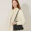 Small Roxanne Black High Shine Leather Roxanne