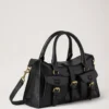 Small Roxanne Black High Shine Leather Roxanne