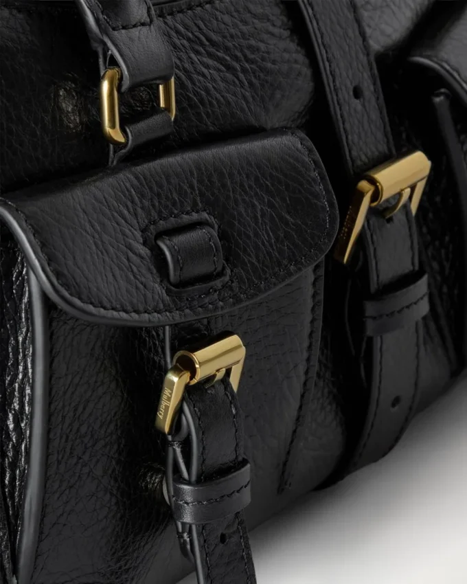 Small Roxanne Black High Shine Leather Roxanne