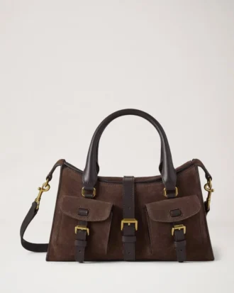Small Roxanne Chocolate Suede Roxanne