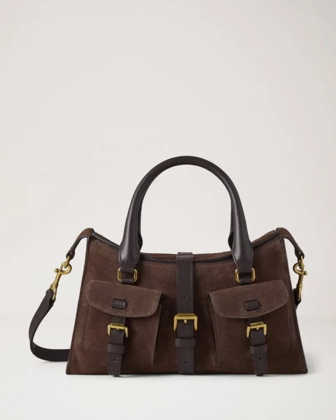Small Roxanne Chocolate Suede Roxanne