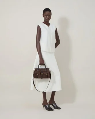 Small Roxanne Chocolate Suede Roxanne
