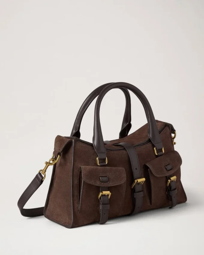 Small Roxanne Chocolate Suede Roxanne