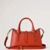 Small Roxanne Coral Orange Small Classic Grain the Occasionwear Edit