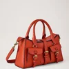 Small Roxanne Coral Orange Small Classic Grain the Occasionwear Edit