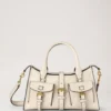Small Roxanne Eggshell High Shine Leather Women