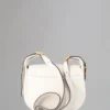 Small Sadie Satchel Pre-Loved White Goat Print Leather