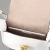 Small Sadie Satchel Pre-Loved White Goat Print Leather