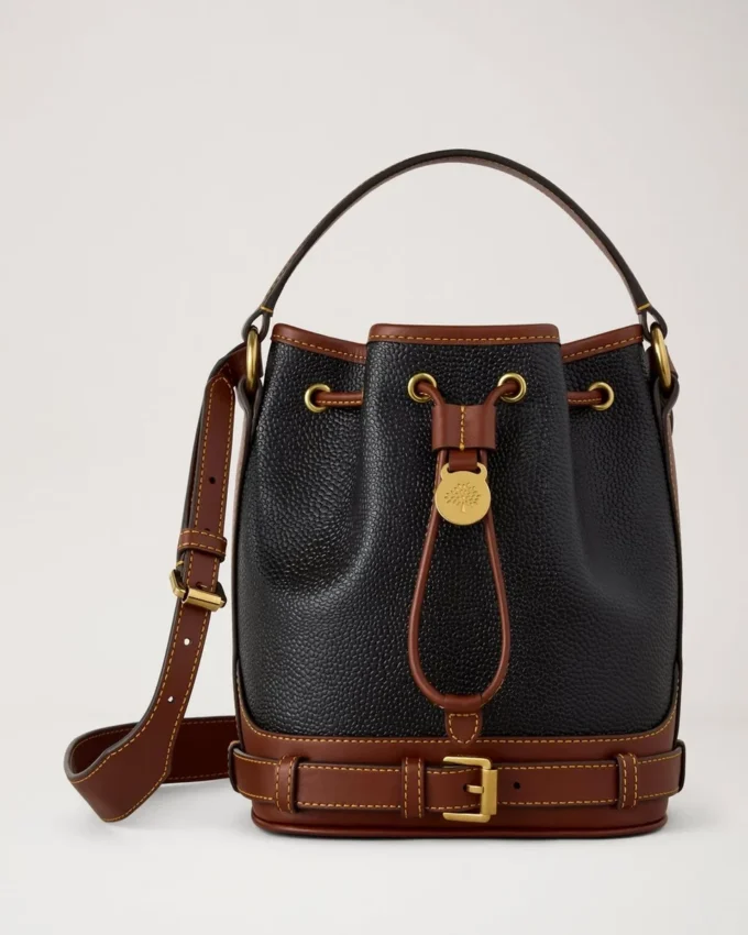 Small Scotchgrain Bucket Black & Cognac Bio-Based Scotchgrain