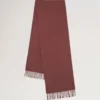 Small Solid Merino Wool Scarf Bright Oak Merino Wool