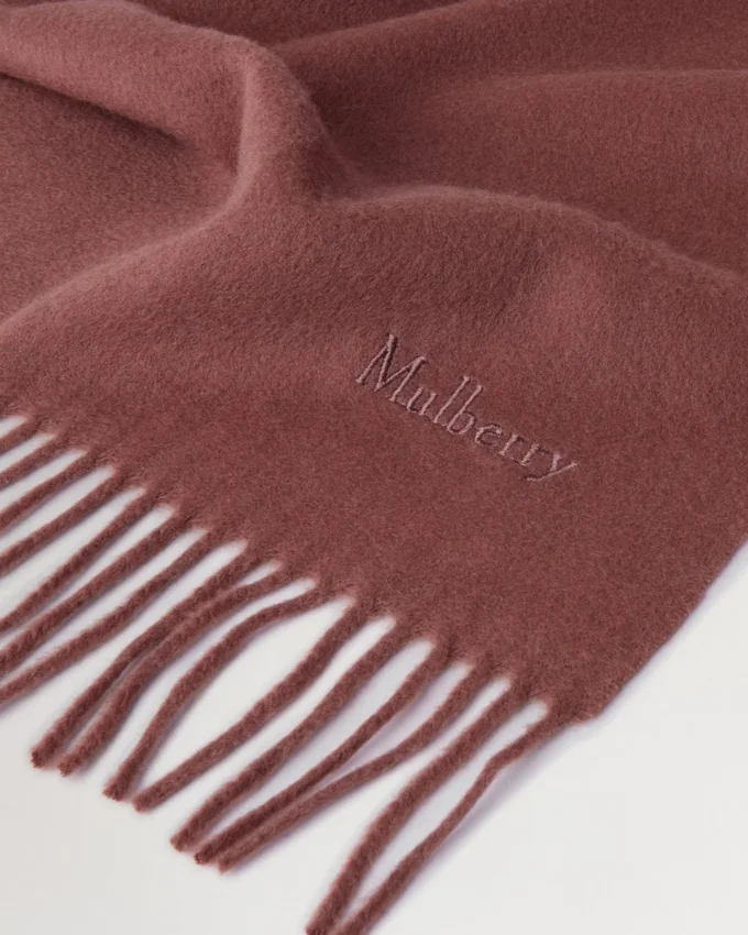 Small Solid Merino Wool Scarf Bright Oak Merino Wool