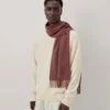Small Solid Merino Wool Scarf Bright Oak Merino Wool
