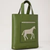 Small Tote – Chalk Horse Fern & Chalk Heavy Grain