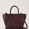 Small Zipped Bayswater Black Cherry Small Classic Grain