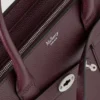 Small Zipped Bayswater Black Cherry Small Classic Grain