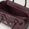Small Zipped Bayswater Black Cherry Small Classic Grain