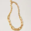Softie Chunky Necklace Gold Plated Brass Women