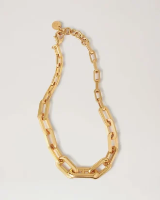 Softie Chunky Necklace Gold Plated Brass Women