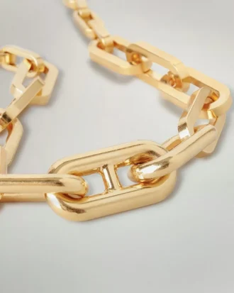 Softie Chunky Necklace Gold Plated Brass Women