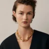 Softie Chunky Necklace Gold Plated Brass Women