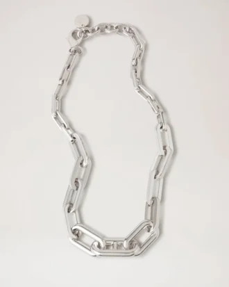 Softie Chunky Necklace Silver Plated Brass Women