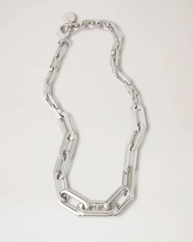 Softie Chunky Necklace Silver Plated Brass Women
