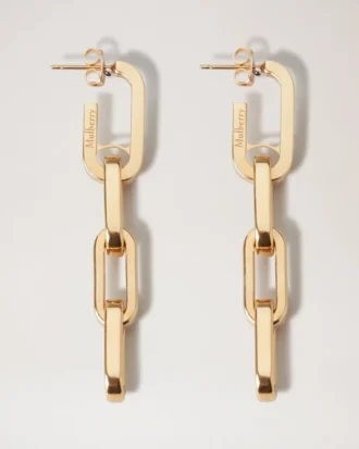 Softie Dropped Earrings Gold Plated Brass Women
