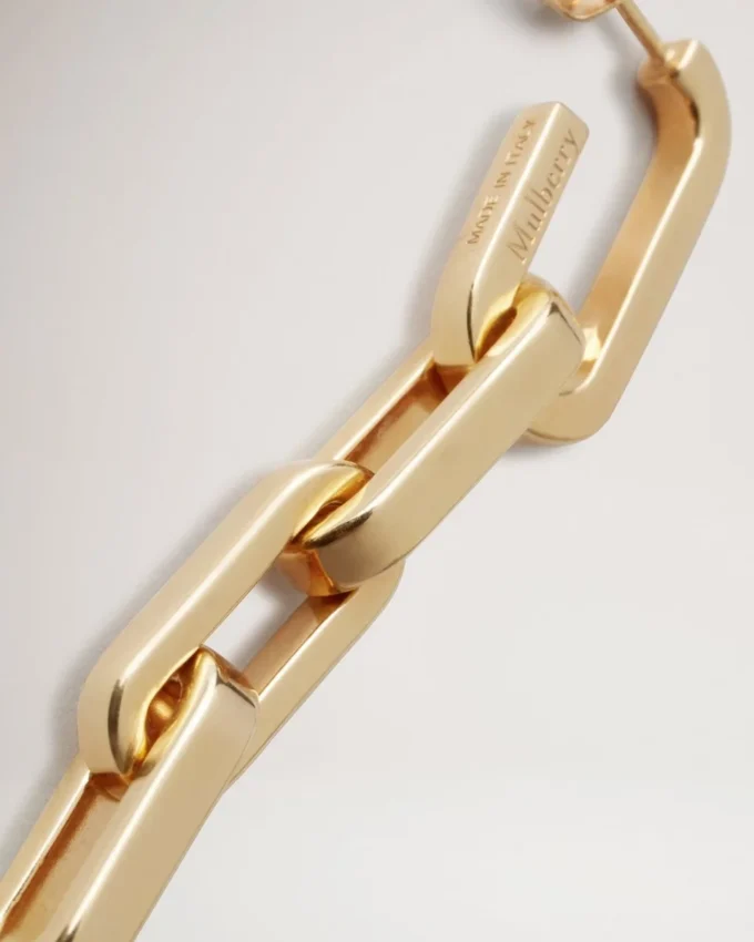 Softie Dropped Earrings Gold Plated Brass Women