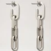 Softie Dropped Earrings Silver Plated Brass Women