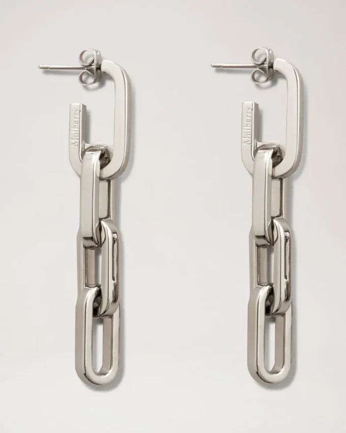 Softie Dropped Earrings Silver Plated Brass Women