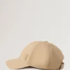 Solid Baseball Cap Cashmere Taupe Cotton Men