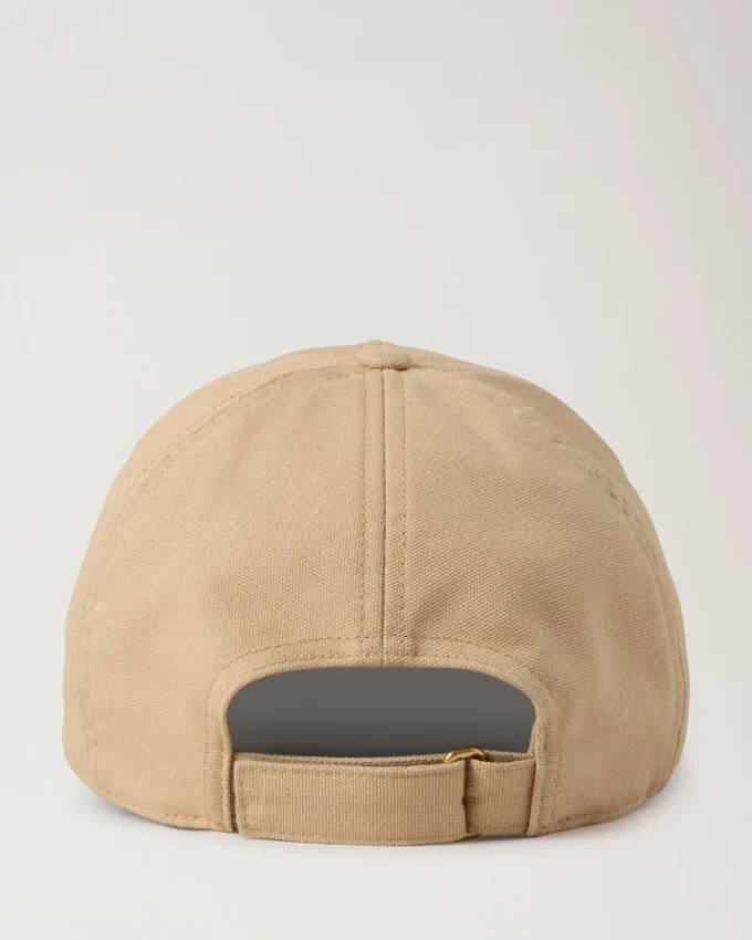 Solid Baseball Cap Cashmere Taupe Cotton Men