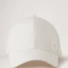 Solid Baseball Cap Ecru Cotton Men