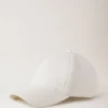 Solid Baseball Cap Ecru Cotton Men