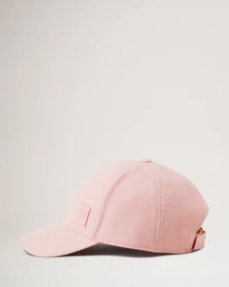 Solid Baseball Cap Powder Rose Organic Cotton Women