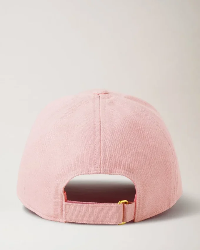 Solid Baseball Cap Powder Rose Organic Cotton Women