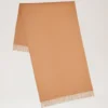 Solid Merino Wool Scarf Camel Merino Wool Women