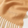 Solid Merino Wool Scarf Camel Merino Wool Women