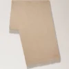 Solid Merino Wool Scarf Oat Merino Wool Women