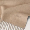 Solid Merino Wool Scarf Oat Merino Wool Women
