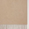 Solid Merino Wool Scarf Oat Merino Wool Women